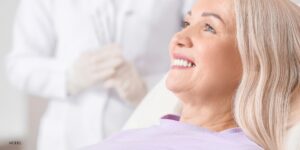 Female Model for All-on-4 Dental Implants